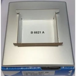 Arnould 22720 - Série Light - Plaque 1 Poste - Gris Clair Métal - Gris