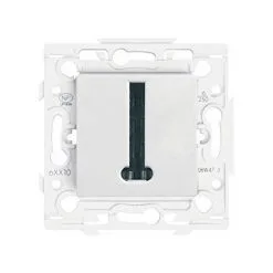 Arnould 50440 Prise Téléphone à Encastrer - Fixation Par Vis - Espace - Blanc