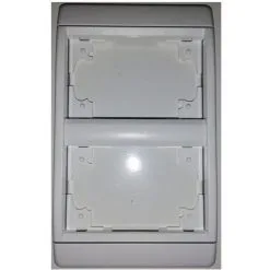 Arnould 65820 Plaque 2P Verticaux Lumière - Blanc