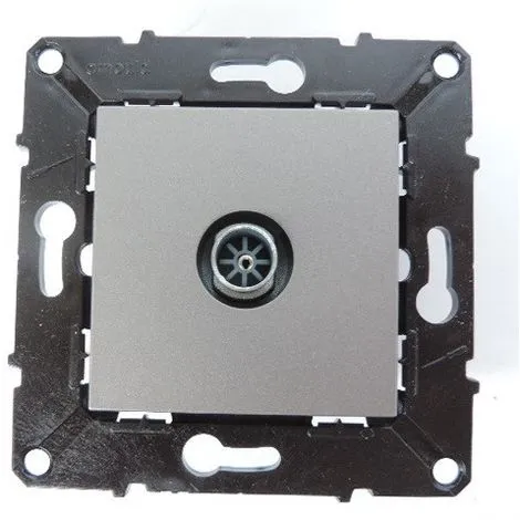 Prise Tv Simple Espace Evolution - Magnesium ARNOULD 64279 1 Prise Tv Simple Espace Evolution - Magnesium ARNOULD 64279