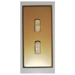 Arnould 672V000002 Interrupteur Double Va-et-vient Vertical Silencieux - Jaune