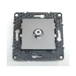 Prise TV Encastré Magnesium Sortie Connecteur F à Vis Sans Plaque Espace Evolution ARNOULD 64271