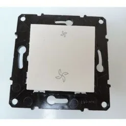 Mécanisme Commande Poussoir VMC 2 Positions Blanc Sans Plaque Espace Evolution ARNOULD 64022