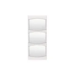 Arnould 69860 - Plaque Triple - Entraxe 57 V - Espace Lumière - Blanc