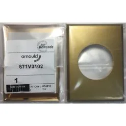 Arnould 671V3102 - Plaque De Finition En Or Brossé - Biseauté Sur Les Côtés - Or