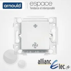 Commande VMC 2 Vitesses Sans Position Arret Blanc Arnould Espace Lumière