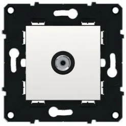 Prise Télévision Sortie F - Arnould Espace Evolution - Blanc - Blanc