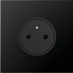 PRISE SIMPLE NOIR MAT 2P+T ART D?ARNOULD UNIVERS EPURE ARNOULD ? 16 A ? 250 V ARD67831