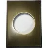 Arnould 66862 - Plaque Métal Pour Prise 2P 2P+T Et Variateur - Moderne Bronze - Le Silencieux - Bronze