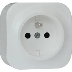 ARNOULD Prise 2P+T Saillie Profil Eco - Blanc