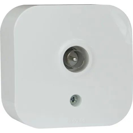 ARNOULD Prise TV Simple Saillie Profil Eco - Blanc 1 ARNOULD Prise TV Simple Saillie Profil Eco - Blanc