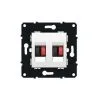 Prise Haut-parleur Double Blanche Sans Plaque De Finition ESPACE EVOLUTION ARNOULD 64048