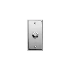 Arnould 471V10C09 Interrupteur 1 Bouton Poussoir Europa Miroir 70x35mm - Chrome - Gris